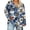 J#Blue, variant on GERsome Women's Tops Plus Size V Neck Long Sleeve Shirts Dressy Casual Blouses Print Tunic Tops Size 4XL