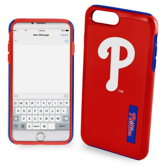 FOCO MLB Philadelphia Phillies Hybrid Case for iPhone 8 , 7 , 6 & 6s (5.5")