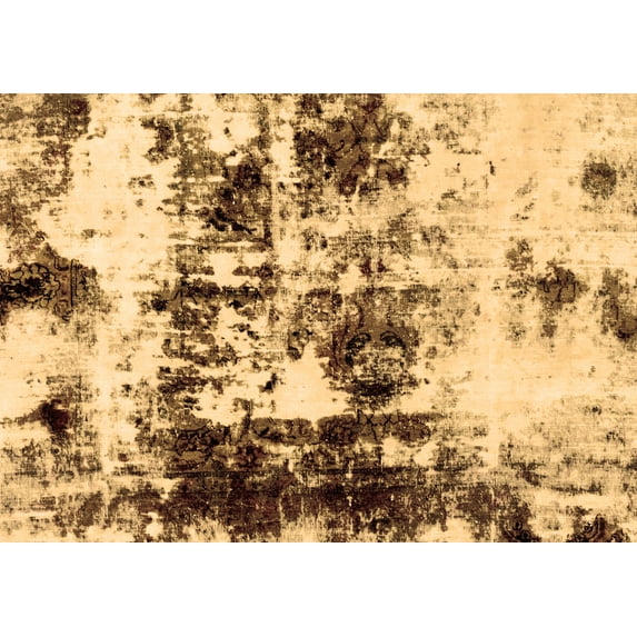Ahgly Company Indoor Rectangle Abstract Brown Modern Area Rugs, 8' x 10'