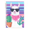 thumbnail image 2 of Haosy Alpaca Holding Cactus Notebooks 2 Pcs 1-subject Journal 60 Sheets A5 College Ruled Paper Detachable Ring 8.3"x5.7", 2 of 8