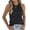 Black, variant on Womens Halter Neck Tanks Tops Sleeveless Crochet Knit T Shirts Relaxed Fit Y2k Fashion Summer Daily Wear Black M