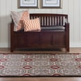 thumbnail image 4 of Linon Home Décor Elegance Area Rug Collection, Beige and Burgundy, 2' x 3', 4 of 4