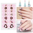 thumbnail image 2 of Renxiaooo Nail Stickers Pink Style Full Wraps Polish Stickers Self-Ashesive Nail Sticker Sets For Women Girls Color Street Glitter Nail Strips, 2 of 7