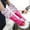 Pink, variant on Rubber Kitchen Dishwashing Gloves - Colorful Reusable Household Cleaning for Washing Dishes and Tasks, Flexible Long-lasting Non-Slip Flower Velvet Long Antiskid