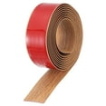thumbnail image 1 of 9.84Ft x 2" Floor Transition Strip, Adhesive Vinyl Floor Cover Strips, Brown Wood Grain, 1 of 7