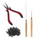 thumbnail image 4 of Kit de extensión de cabello Universal 4 pinzas Marrón oscuro, 4 of 8