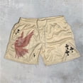 thumbnail image 3 of Pantalones cortos con estampado 3D para hombre y mujer, Shorts deportivos para gimnasio, entrenamiento, correr, de malla, de secado rápido, 3 of 5