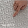 thumbnail image 4 of OHSIO Sectional Couch Covers, Wear Resistant Stretch Sofa Covers Washable Couch Cushion Covers Anti Slip Furniture Protector Slipcovers for Pets (1 Piece Armrest Cover, Light Gray, Diamond Pattern), 4 of 7