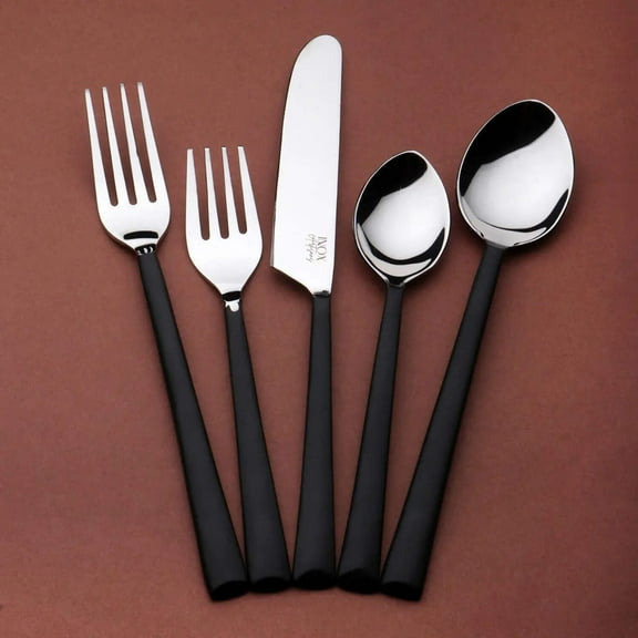 INOX Artisans Brier Burnt Black 20 Piece Flatware Set