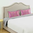 thumbnail image 3 of Yayeee Pillowcase Standard Size Set of 2 Satin Wrinkle Resistant Pillow Case, Pink Doughnuts, 3 of 8