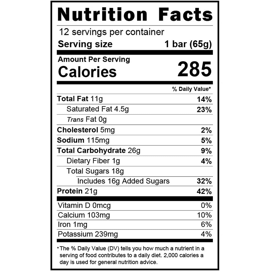 Anabar Monster Cookie Crunch 12 Protein Bars Final Boss Performance 21 Grams