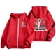 thumbnail image 4 of WILLBEST Sudadera Deportiva para Mujer Ladies' Christmas Printed Zipper Long Sleeved Pocket Adjuststring Casual Hooded Sweatshirt 1787 XX-Grande, 4 of 8