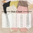 thumbnail image 3 of Lenpel Toddler Girls' Flare Pants Ribbed Elastic Waist Ruffle Hem Stretch Bootcut Pull on Trousers Bell Bottom Leggings, 3 of 5