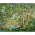 thumbnail image 3 of Wilson Henry Irvine 24x20 Black Modern Framed Museum Art Print Titled - Hidden Lake, 3 of 5
