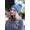 Prussian Blue, variant on Cable Knit Pom Beanie