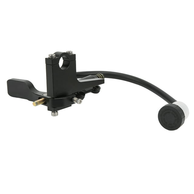 Thumb Brake Lever Pump, Aluminum Alloy Clutch Thumb Brake Master Cylinder Sturdy Durable Black Heavy Duty For Motorcycle