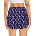thumbnail image 2 of Lsque Cell Tower Printed Women's Running Shorts with Liner Pockets,Elastic Quick Dry Workout Athletic Gym Yoga Shorts,Womens High Waist Shorts-Medium, 2 of 9