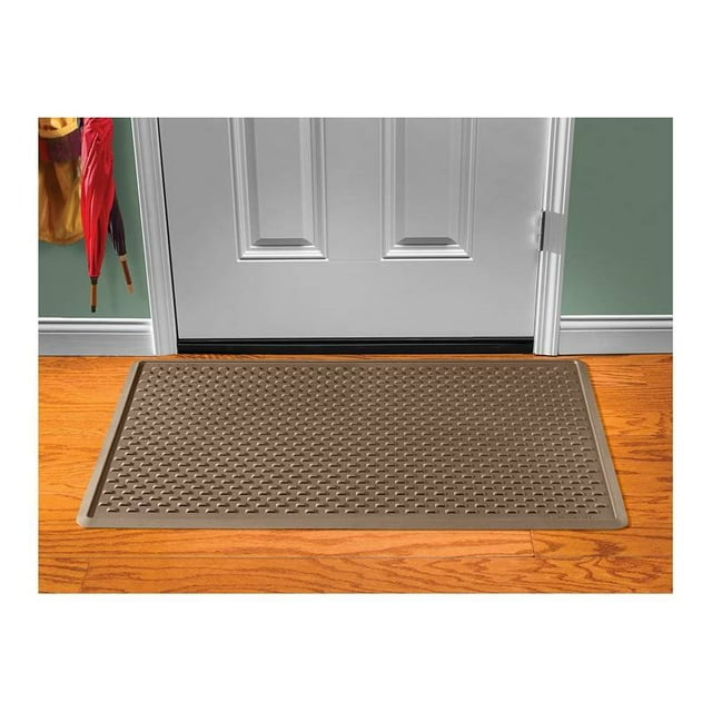 Weathertech Door Mat IDM1BR IndoorMat; For Indoor Use; 24 Inch X 39 Inch; No Design; Brown; Recyclable Resin