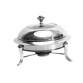thumbnail image 5 of Chafing Dish,Stainless Steel Chafing Dish Small Hot Pot,Alcohol Food Warming Tray Large Capacity,Parties Dinners Catering Buffet Warmers Sets,Food Pans Solid Fuel Boiler Small 26cm, 5 of 8
