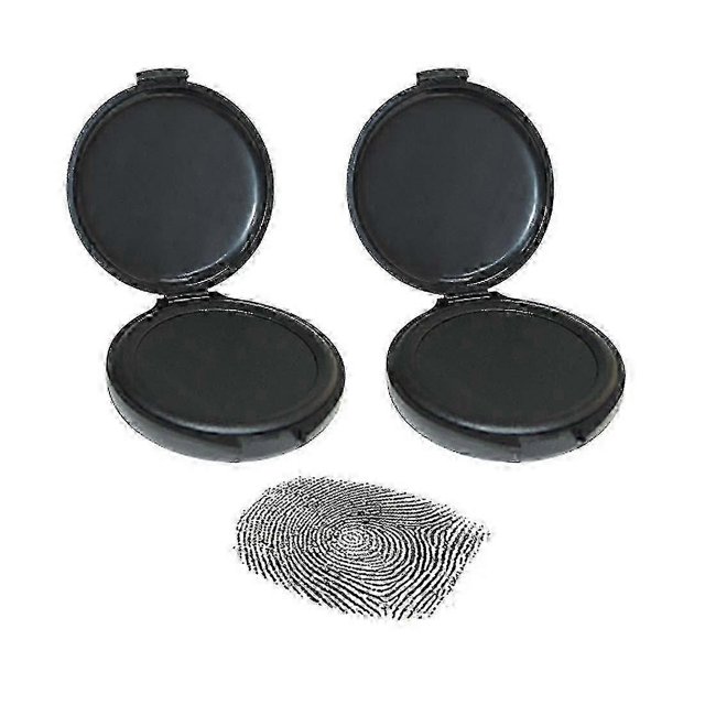 2026 Fingerprint Ink Pad Professional Finger Printing Ink Pad Thumbprint Ink Pad Quick-drying Erasable Ink Pad With Clearblack
