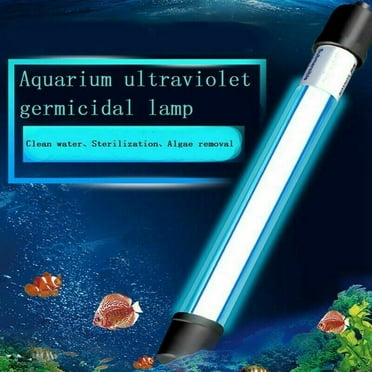 Fish Tank Germicidal Clean Lamp Aquarium Submersible UV Light Sterilizer Pond