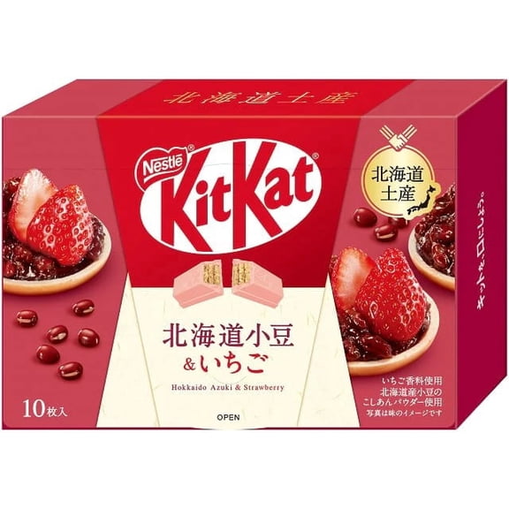Kit Kat Mini Hokkaido Azuki and Strawberry Flavor Limited Version 10-Pack 116g