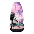 thumbnail image 3 of Uourmeti Seat Covers for Cars Durable Front Car Seat Cover Polyester Long Lasting, Suitable for Automobile Sedan, Palm Tree Silhouette, 3 of 6