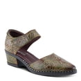 thumbnail image 5 of Spring Step L'Artiste Jazzberry Women's Handpainted Leather Western Shoe – Low Heel Shoes with Hook and Loop Closure – Stylish Walking Feminine Casual Footwear, 5 of 9