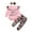 A-Pink, variant on PINQI Baby Girls Valentine Print Long Sleeve Romper Bodysuit+Camouflage Print Long Pants Set Cute Baby Clothes for Girls Fall/Winter(A-Pink,6-12 Months)