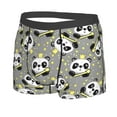 thumbnail image 2 of Daiia Panda With Crown And Stars Men's Underwear Boxer Briefs, Cotton Stretch Moisture-Wicking Underwear-Medium, 2 of 9