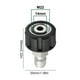 thumbnail image 3 of Conector Pistola Acero Inoxidable Con Puntas para Lavadora A Presión 3/4 Pulgada (A), 3 of 4