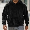 thumbnail image 2 of HOMADLES Men's Fleece Lined Hoodies for Men Winter Warm Long Sleeve Pullover Hoodie Loose Fit Casual Hoodies Sweatshirt Black Size L, 2 of 8