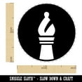 thumbnail image 2 of Chess Piece White Bishop Self-Inking Rubber Stamp Ink Stamper - Blue Ink - Medium 1 Inch, 2 of 7