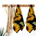 thumbnail image 6 of Jeuxus Sunflowers Soft Bath Towel Two-Piece Set 27.5*16 Inch for Kitchens, Bathrooms, Showers 27.5*16in, 6 of 6