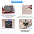 thumbnail image 2 of Unatoiry Black Time-Saving And Efficient - Adjustable Edge Distance Punching Locator For Professionals, 2 of 6
