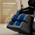 thumbnail image 6 of Massage Chair Recliner with Zero Gravity with Full Body Air Pressure PU Leather black, 6 of 8