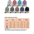 thumbnail image 2 of Frontwalk Men's T-shirt Long Sleeve Tops Crew Neck T Shirts Work Casual Basic Tee Solid Color Pullover Purple L, 2 of 2