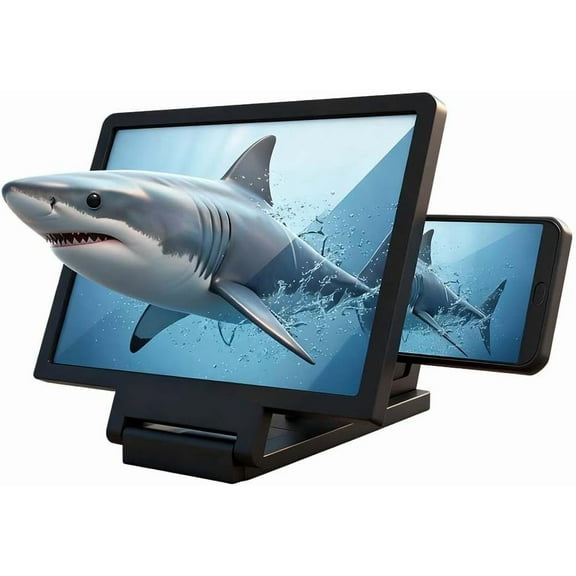 12" Big Screen Phone Magnifier, HD Foldable Screen Magnifier for Movies & Gaming