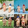 thumbnail image 4 of Estatuas de enanos de jardín de 2 piezas, divertidas estatuas de enanos Peekaboo, decoraciones para césped, 4 of 5