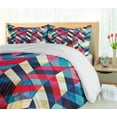 thumbnail image 5 of Ambesonne Chevron Duvet Cover Set, Downward Parallel Lines, 2-Calking, Multicolor, 5 of 7
