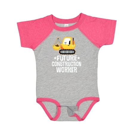 

Inktastic Future Construction Worker Shovel Truck Gift Baby Boy Bodysuit