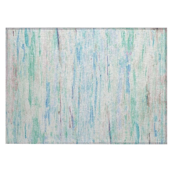 Dalyn Rugs Machine Washable Indoor/Outdoor Chantille Teal 1'8" x 2'6" Rug