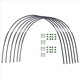 thumbnail image 1 of Juego de Aros para Invernadero de Jardín, Juego de Postes de Fibra Plegables para Jardinería, Soporte para Túnel de Plantación de Invernadero en, 1 of 5