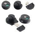 thumbnail image 6 of lacooooppia Accessories RV Modification Versatile Easy to Use Stable Bathroom Stall Door Latch RV Bathroom Door Lock for Bathroom RV Lock Black, 6 of 8