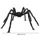 thumbnail image 2 of Araña aterradora peluda suave negra simulación espeluznante juguete de araña negra decoración de Halloween, 2 of 9