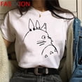 thumbnail image 1 of Totoro Studio Ghibli Verano top Camiseta Femenina streetwear harajuku Blanco ulzzang Blanca, 1 of 4