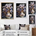 thumbnail image 4 of Designart "Gilded Elegance: Irises In A Vase" Irises Floater Framed Canvas Prints, 4 of 5