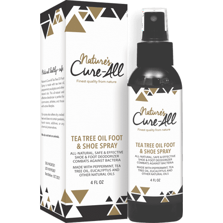 Nature’s Cure-All Antifungal Foot and Shoe Deodorizer Spray 4oz Natural, Safe & Effective