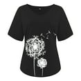 thumbnail image 4 of Birdeem Mode Femme T-Shirt à Col en V Imprimé Blouse Hauts Chandail, 4 of 4