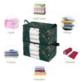 thumbnail image 4 of Foldable Clothes Storage Bags Clothes Organizer Bin with Clear Windows for Clothes Bedding Green Christmas Decoration, 4 of 6